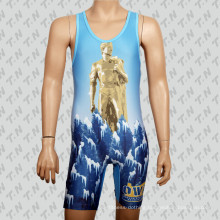 2015 Promotional Custom Cheap Sublimation Wrestling Singlet